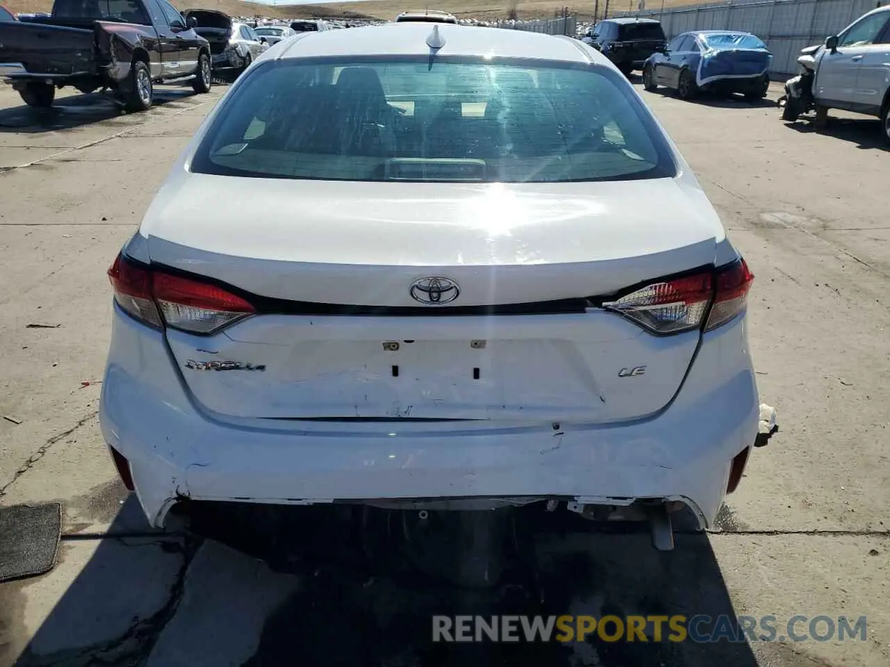 6 Photograph of a damaged car 5YFEPMAE1MP246716 TOYOTA COROLLA 2021