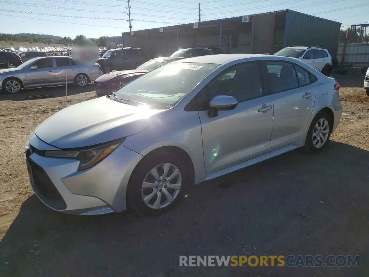 1 Photograph of a damaged car 5YFEPMAE1MP247087 TOYOTA COROLLA 2021