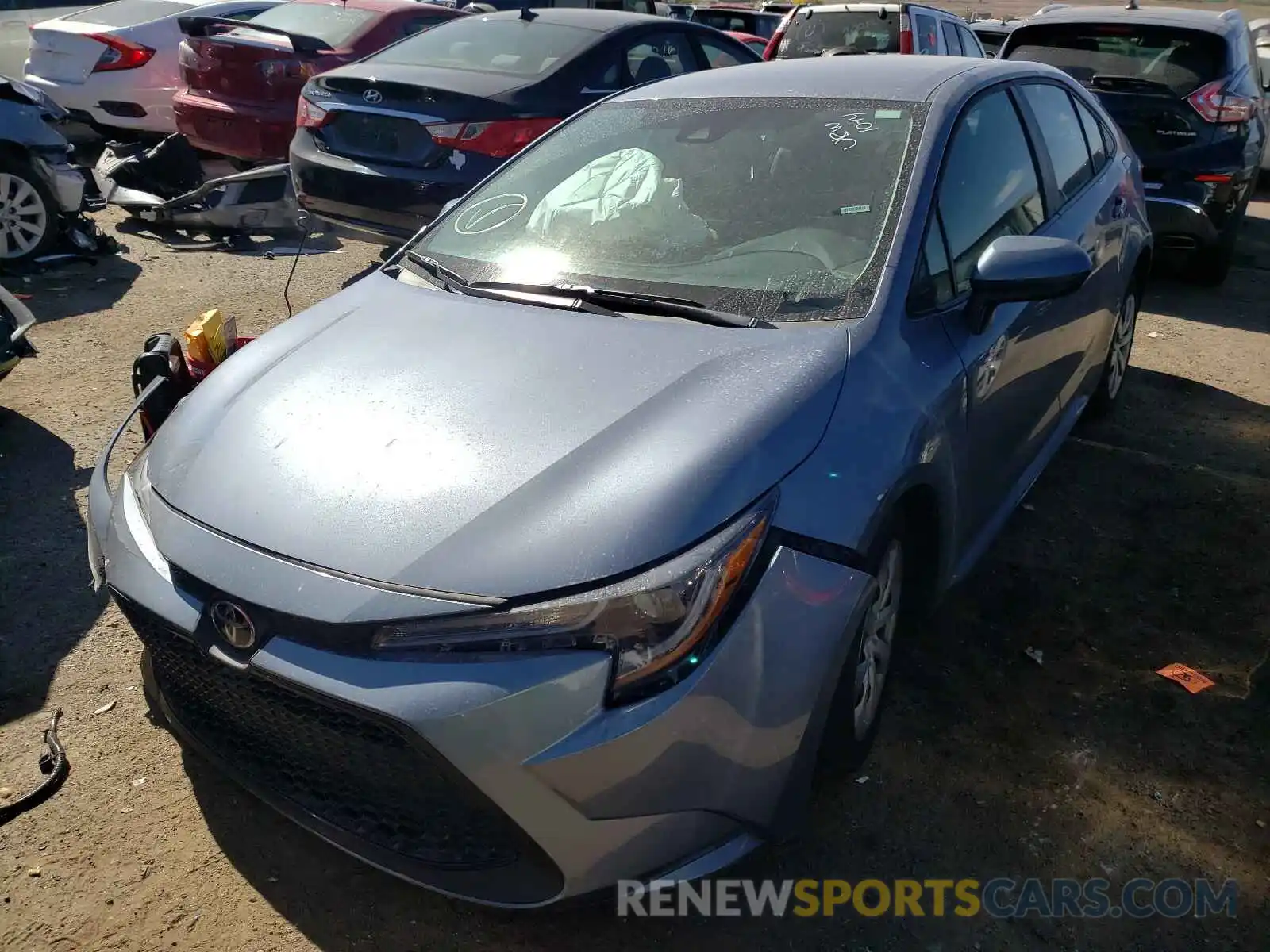 2 Photograph of a damaged car 5YFEPMAE1MP248465 TOYOTA COROLLA 2021