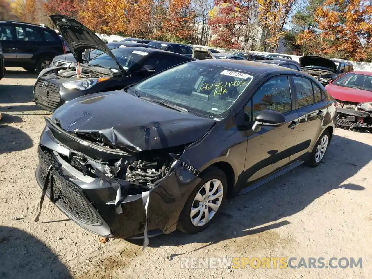 2 Photograph of a damaged car 5YFEPMAE1MP250541 TOYOTA COROLLA 2021