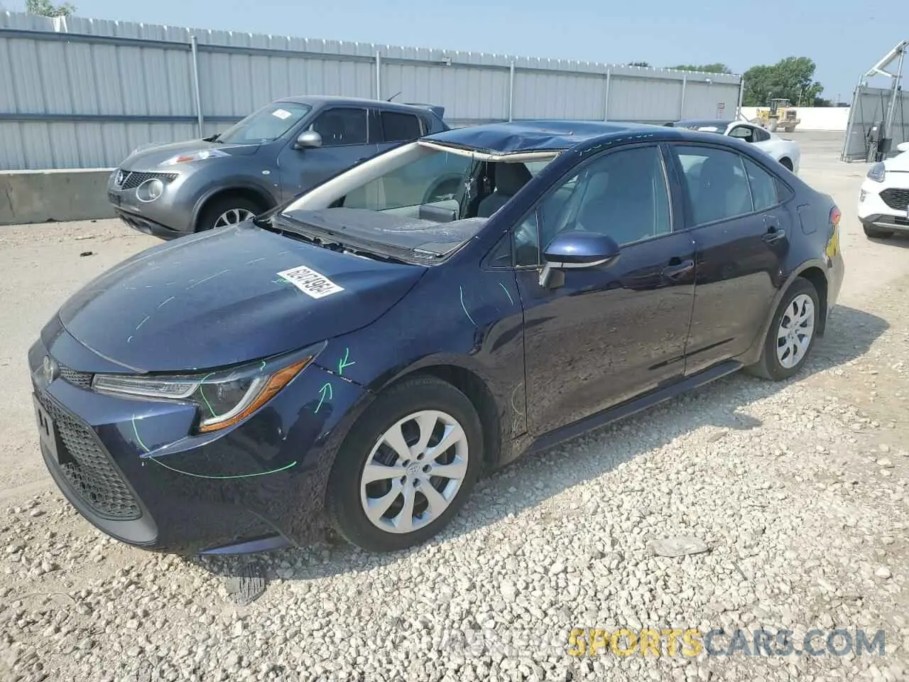1 Photograph of a damaged car 5YFEPMAE1MP261443 TOYOTA COROLLA 2021