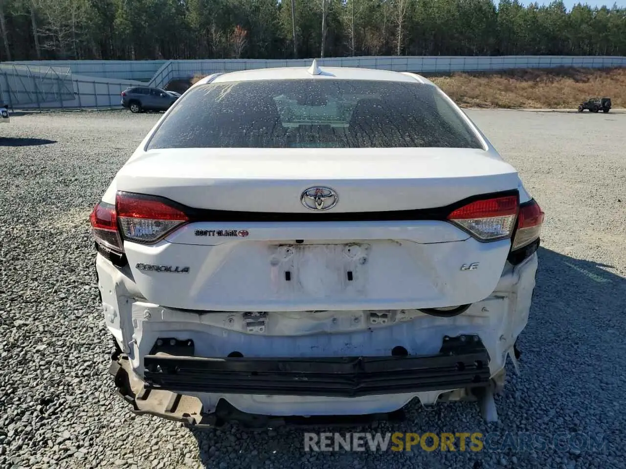6 Photograph of a damaged car 5YFEPMAE1MP261765 TOYOTA COROLLA 2021