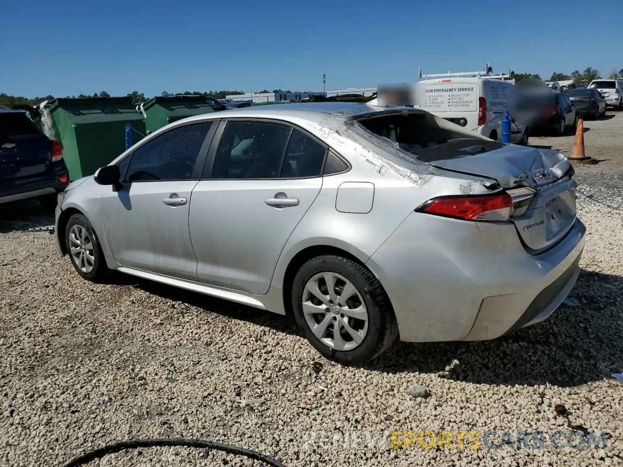 2 Photograph of a damaged car 5YFEPMAE1MP269526 TOYOTA COROLLA 2021