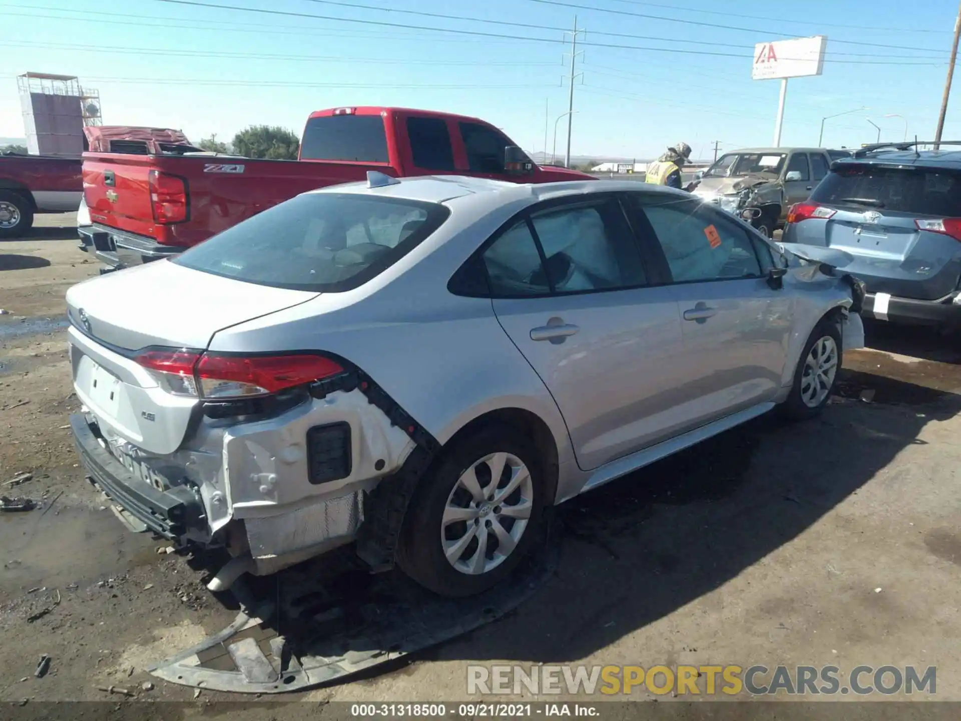 4 Photograph of a damaged car 5YFEPMAE2MP165899 TOYOTA COROLLA 2021