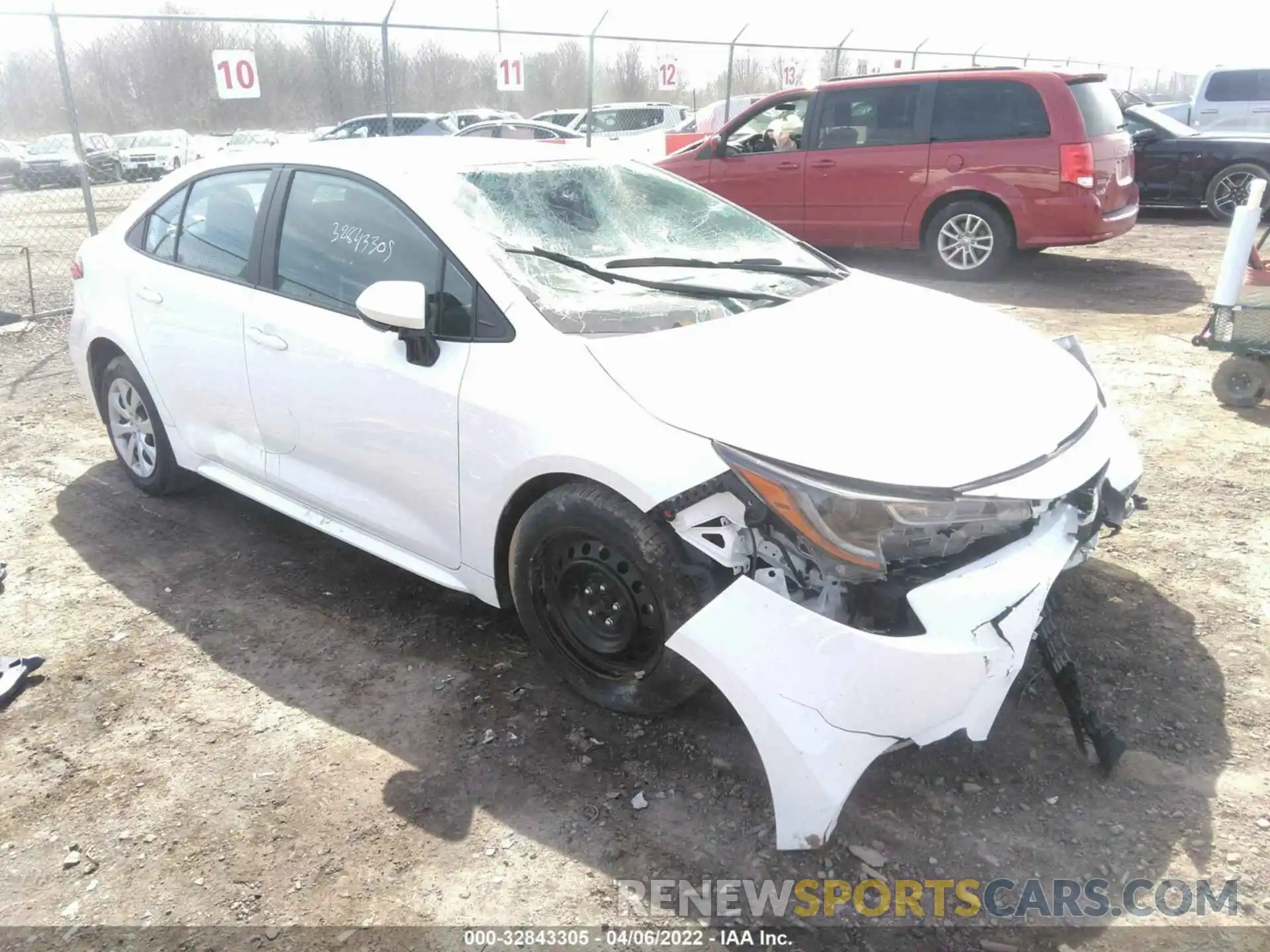 1 Photograph of a damaged car 5YFEPMAE2MP166759 TOYOTA COROLLA 2021