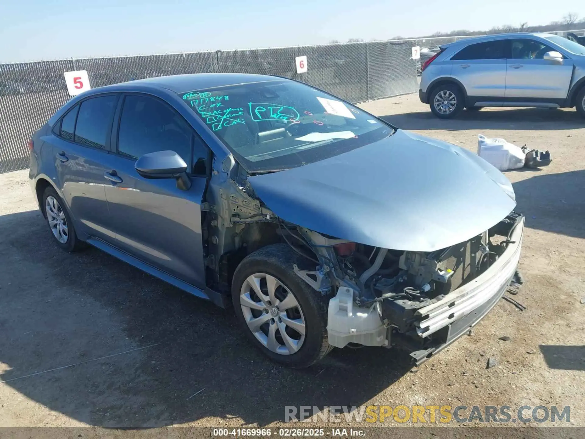1 Photograph of a damaged car 5YFEPMAE2MP174599 TOYOTA COROLLA 2021