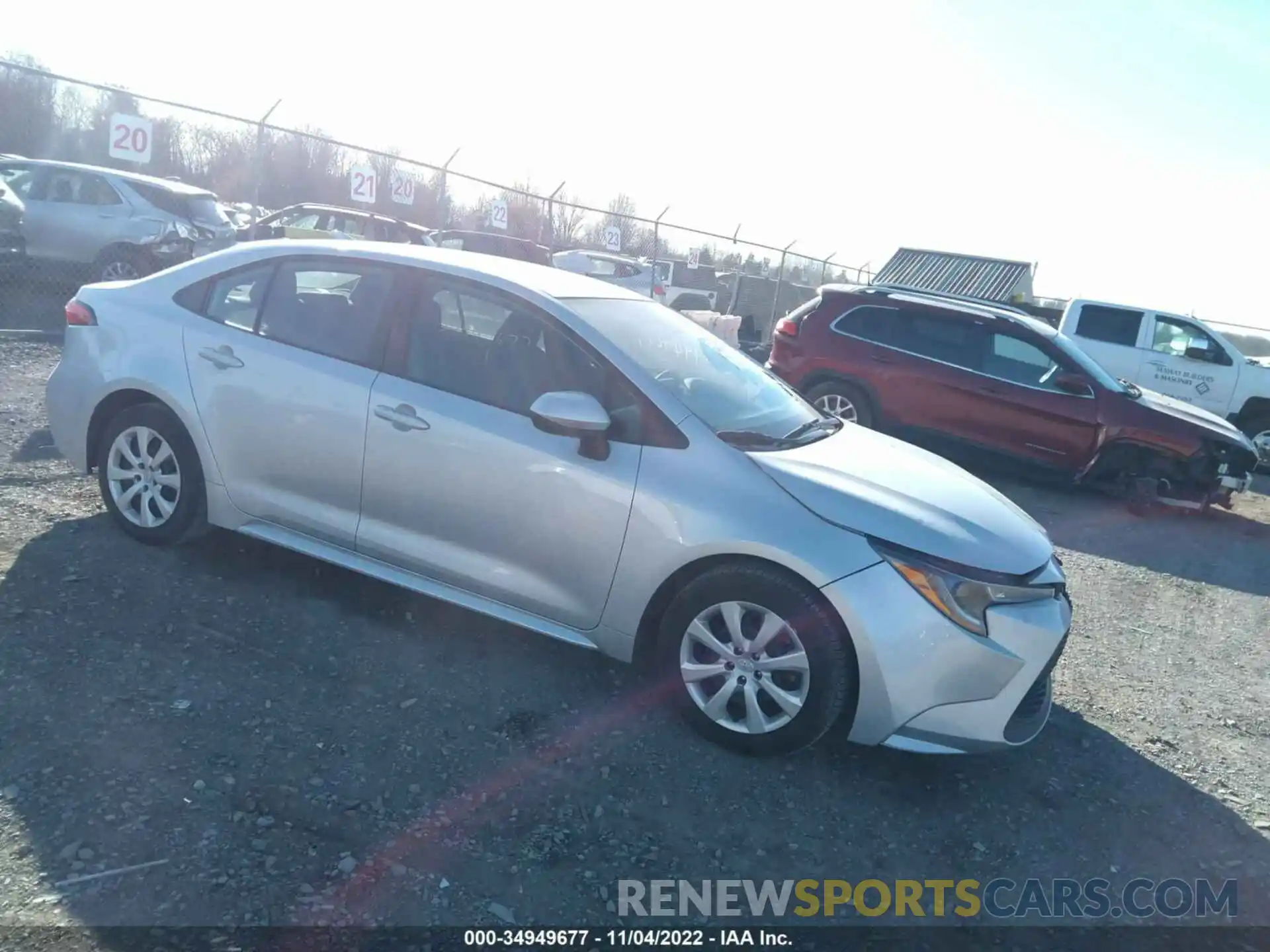 1 Photograph of a damaged car 5YFEPMAE2MP181391 TOYOTA COROLLA 2021