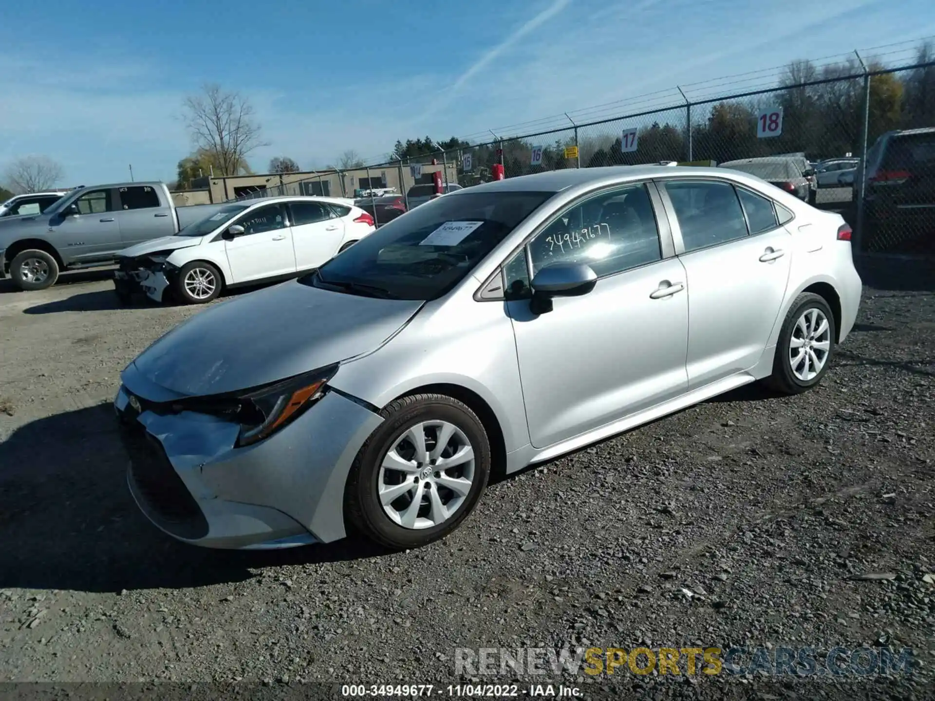 2 Photograph of a damaged car 5YFEPMAE2MP181391 TOYOTA COROLLA 2021