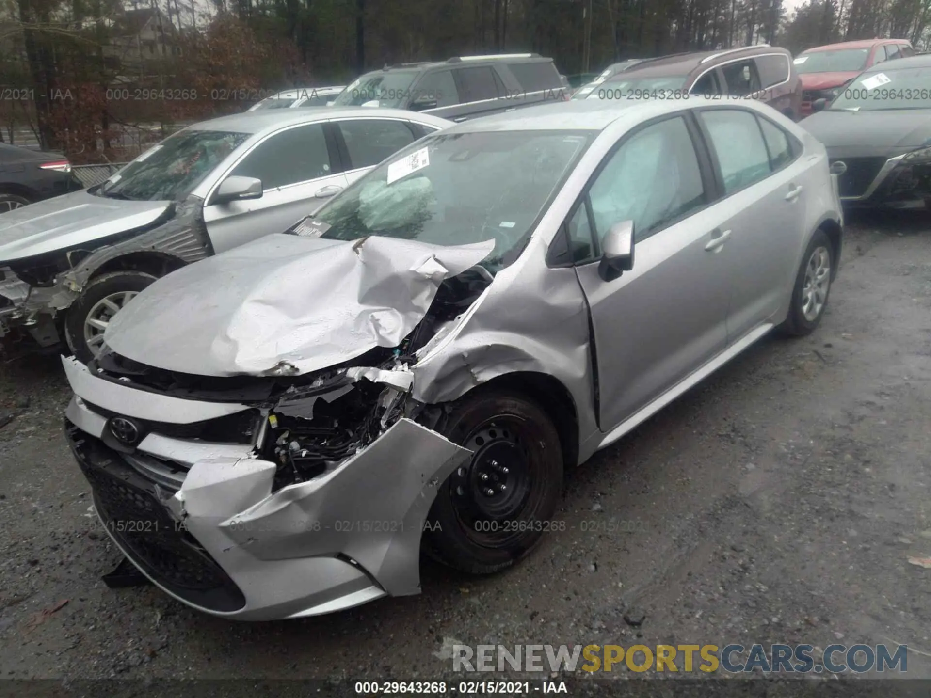 2 Photograph of a damaged car 5YFEPMAE2MP181777 TOYOTA COROLLA 2021