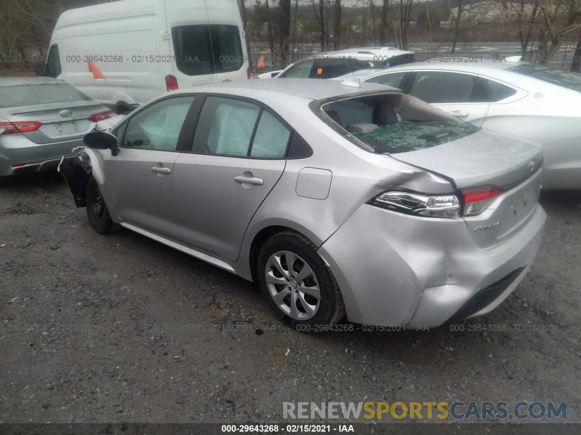 3 Photograph of a damaged car 5YFEPMAE2MP181777 TOYOTA COROLLA 2021