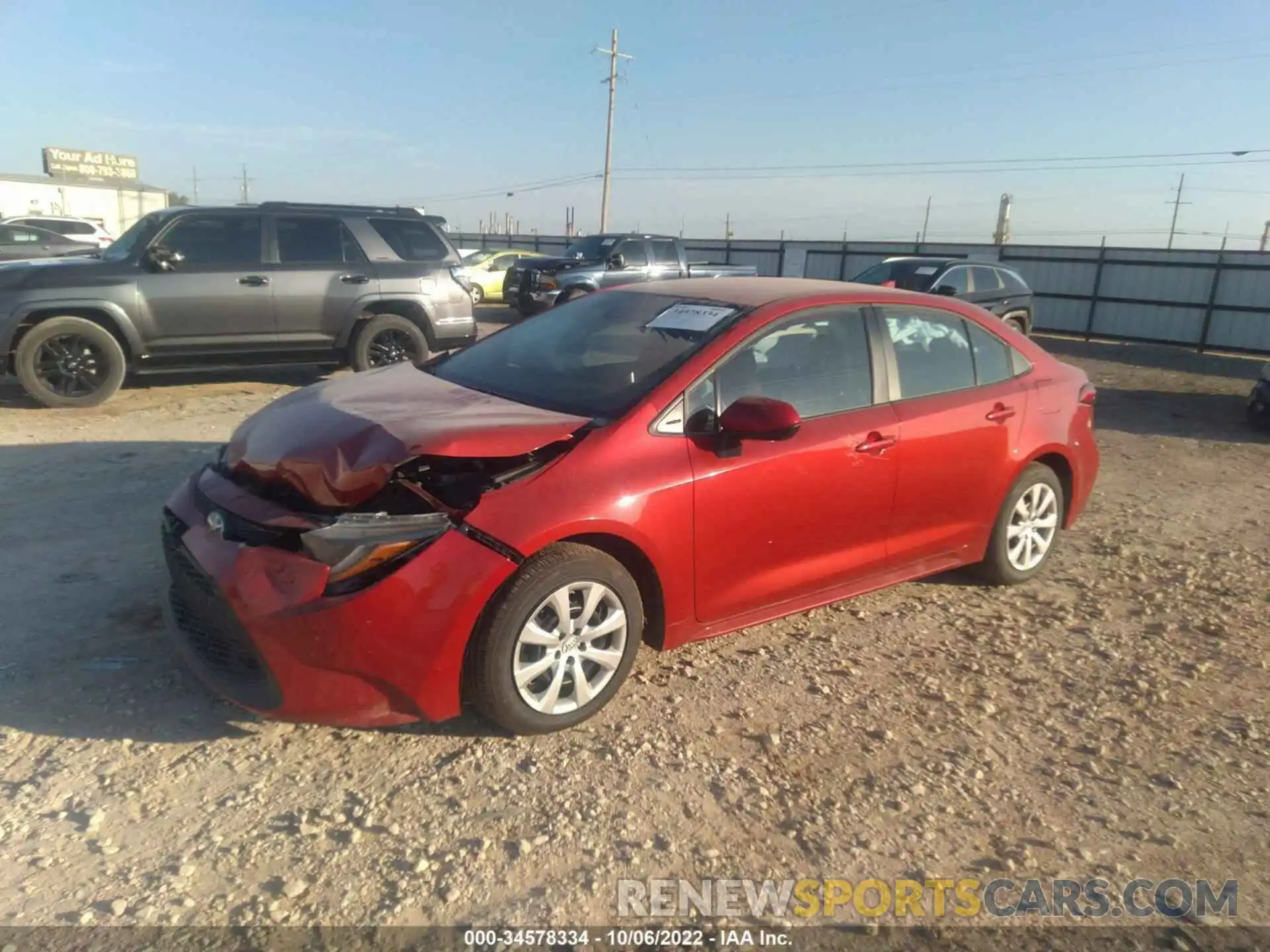 2 Photograph of a damaged car 5YFEPMAE2MP183514 TOYOTA COROLLA 2021