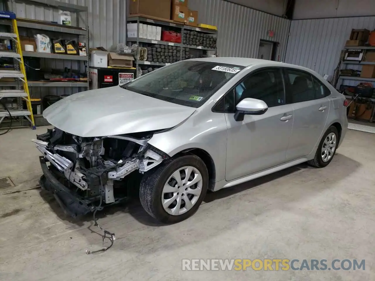 1 Photograph of a damaged car 5YFEPMAE2MP188003 TOYOTA COROLLA 2021