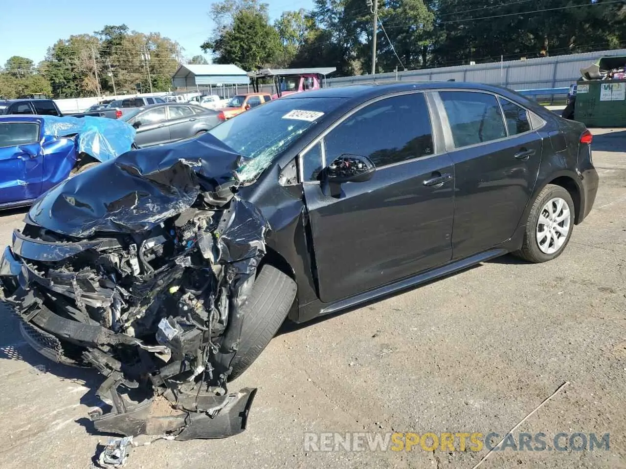 1 Photograph of a damaged car 5YFEPMAE2MP193430 TOYOTA COROLLA 2021