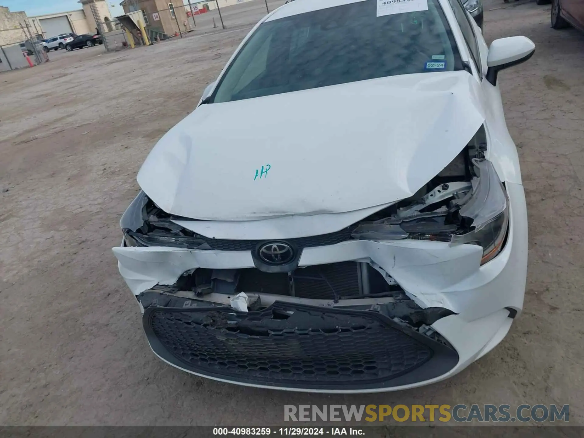 10 Photograph of a damaged car 5YFEPMAE2MP193900 TOYOTA COROLLA 2021
