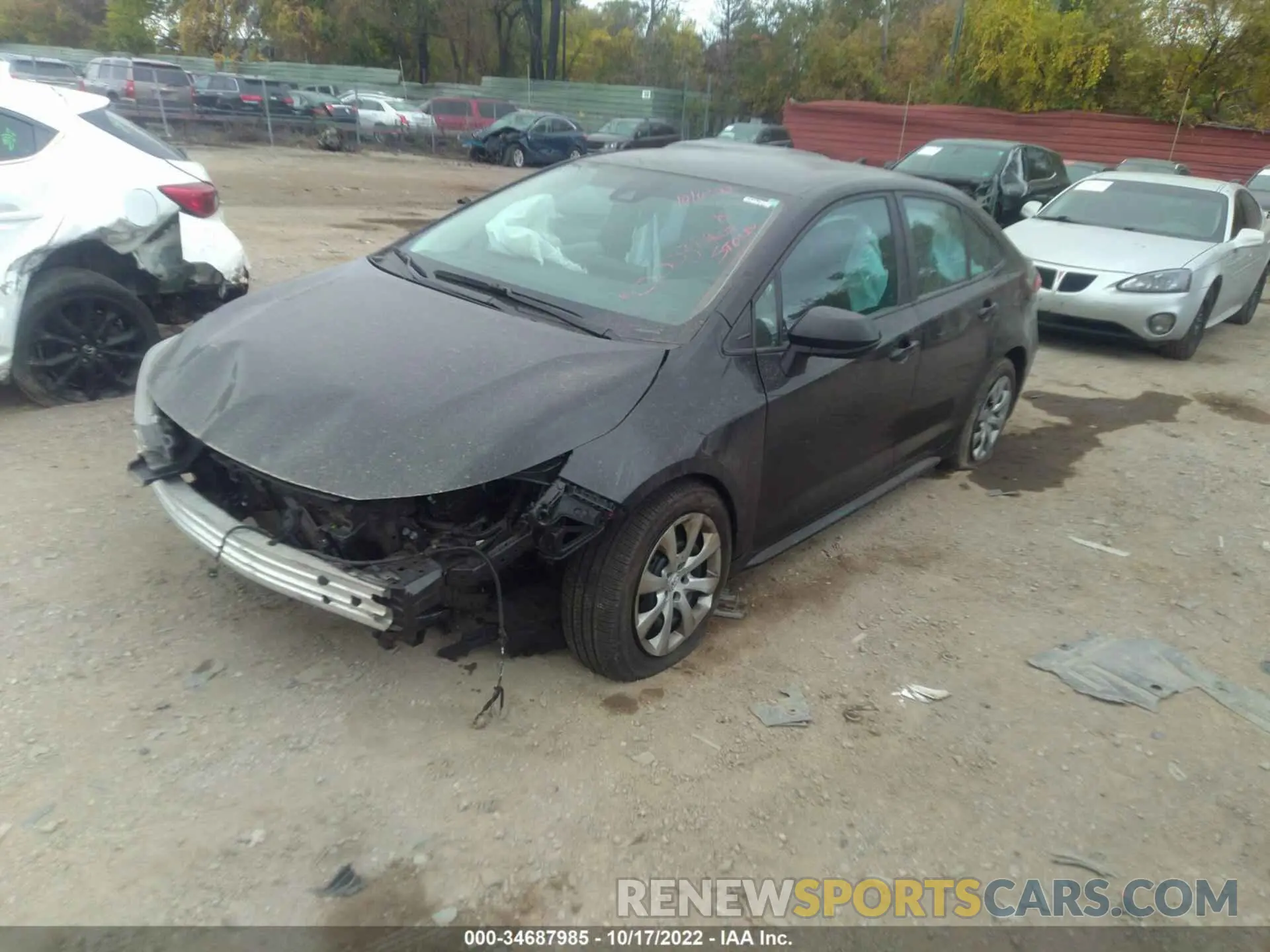 2 Photograph of a damaged car 5YFEPMAE2MP198353 TOYOTA COROLLA 2021