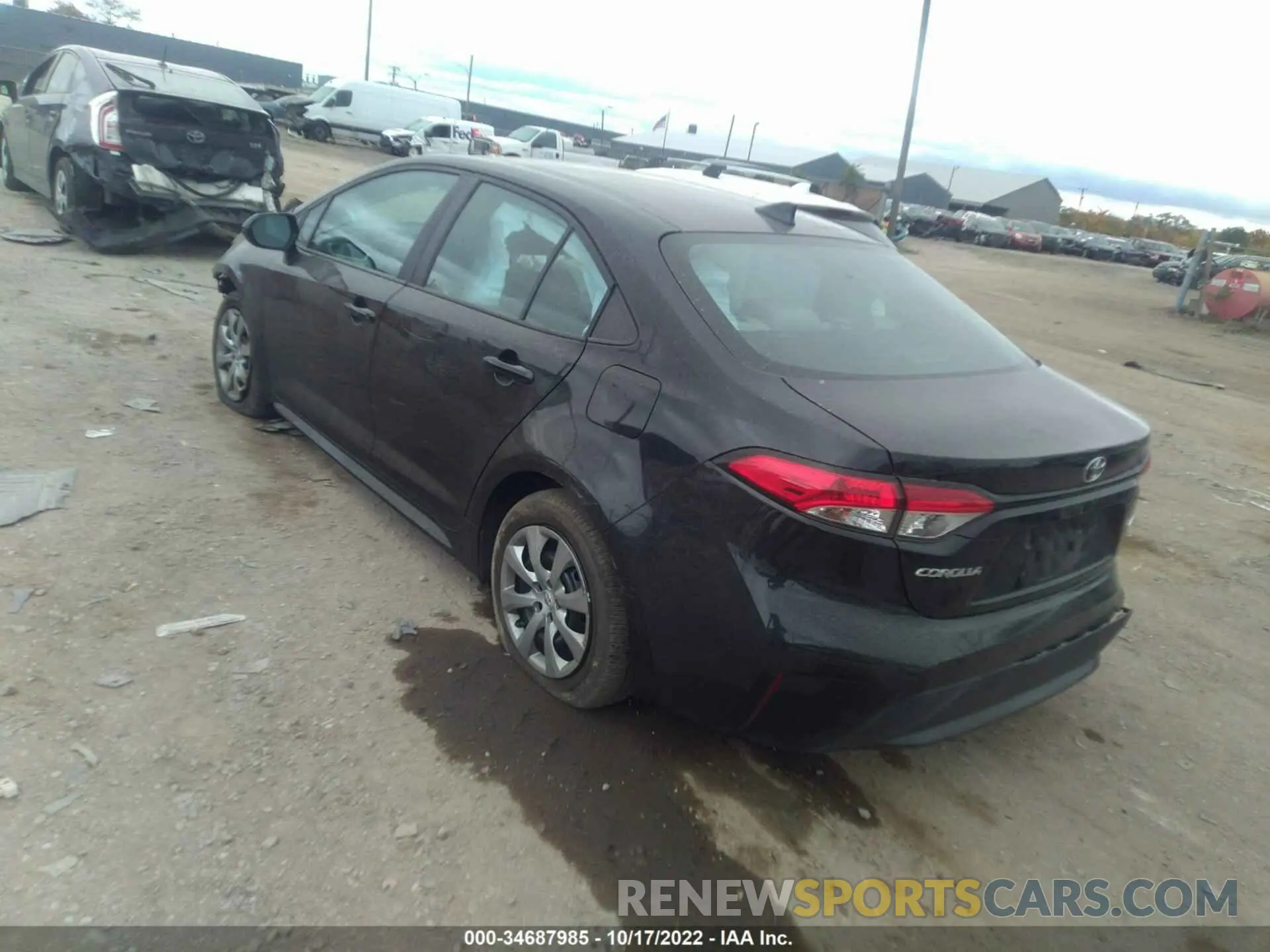 3 Photograph of a damaged car 5YFEPMAE2MP198353 TOYOTA COROLLA 2021