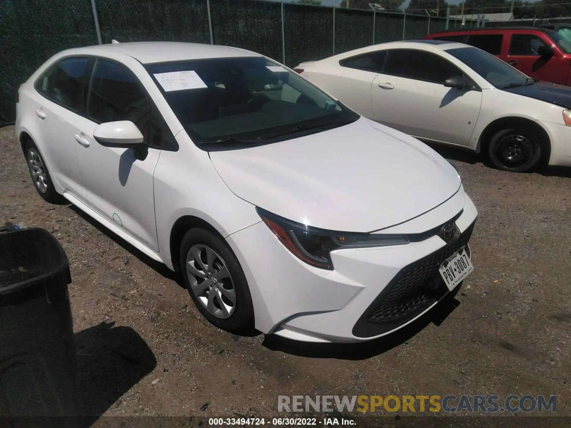 1 Photograph of a damaged car 5YFEPMAE2MP203972 TOYOTA COROLLA 2021