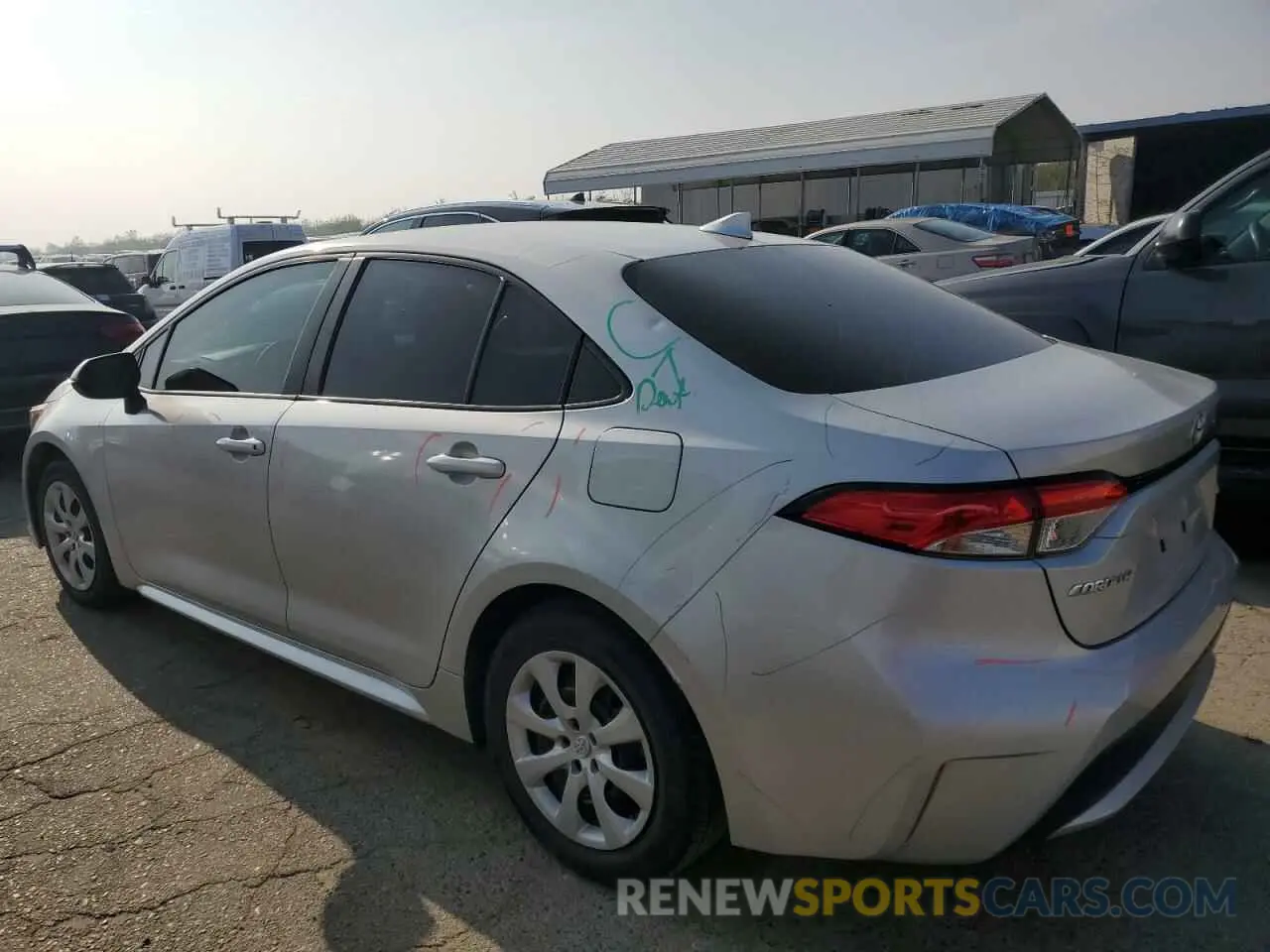 2 Photograph of a damaged car 5YFEPMAE2MP207973 TOYOTA COROLLA 2021