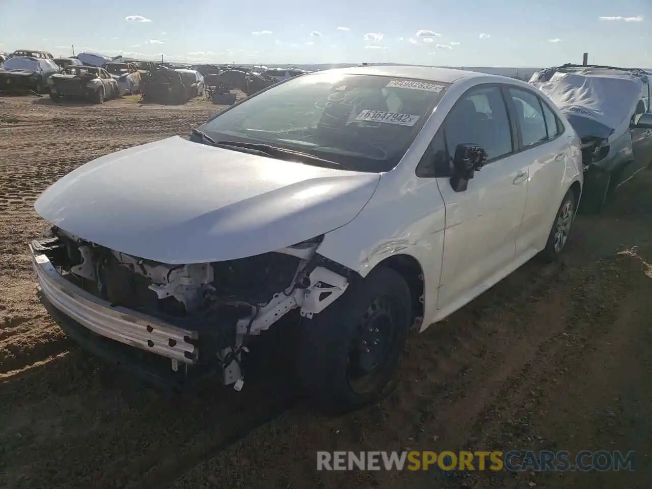 2 Photograph of a damaged car 5YFEPMAE2MP210386 TOYOTA COROLLA 2021