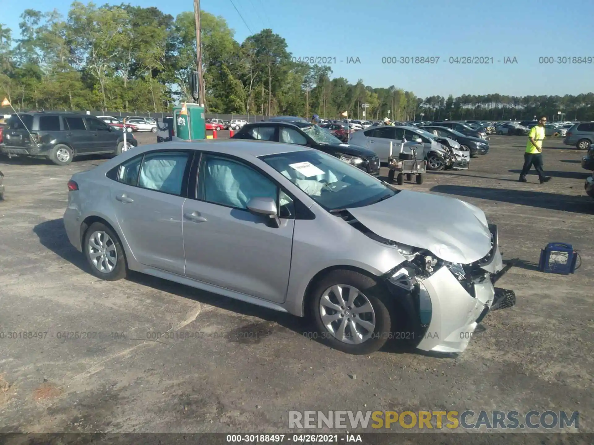 1 Photograph of a damaged car 5YFEPMAE2MP214017 TOYOTA COROLLA 2021