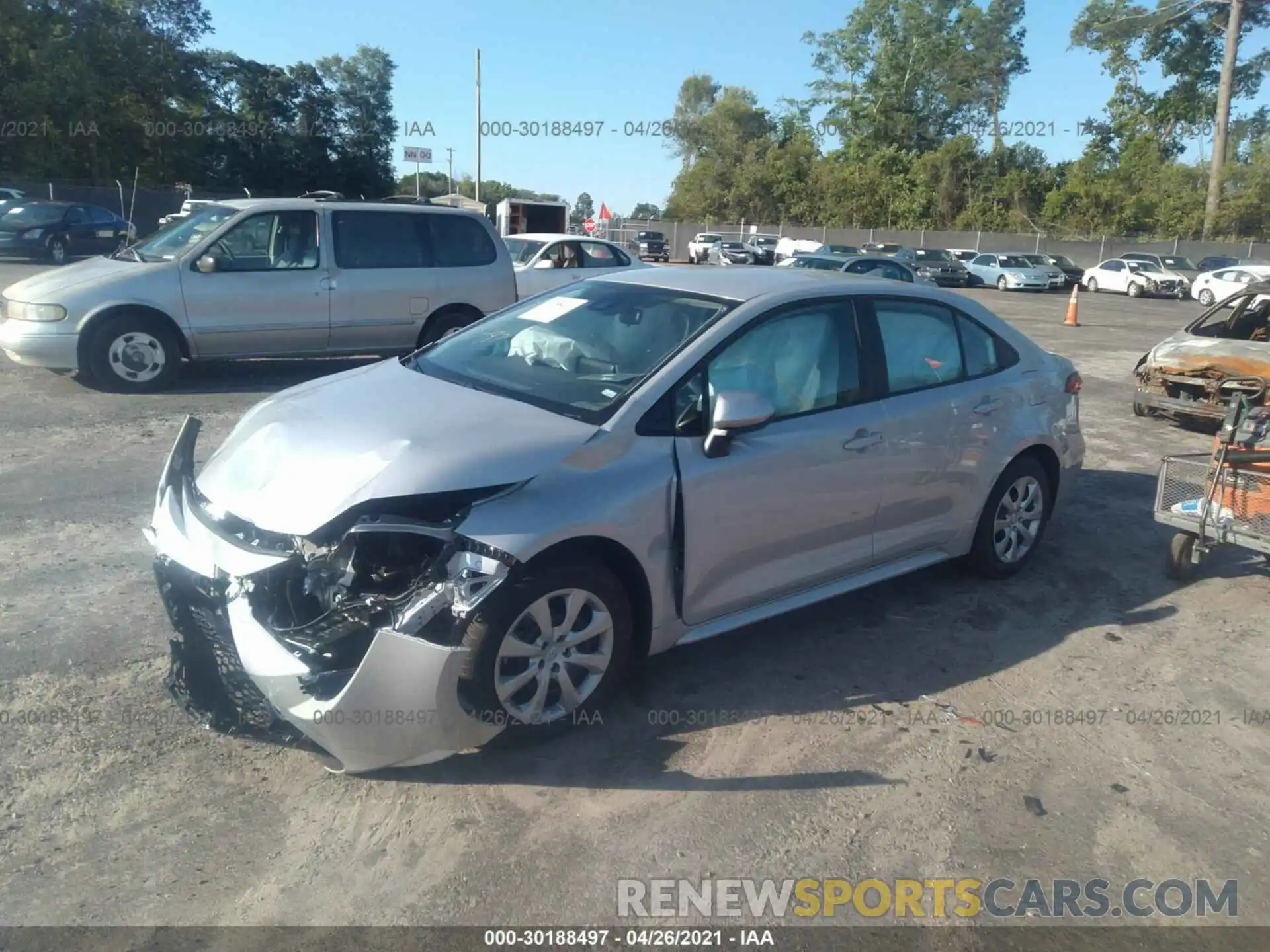 2 Photograph of a damaged car 5YFEPMAE2MP214017 TOYOTA COROLLA 2021