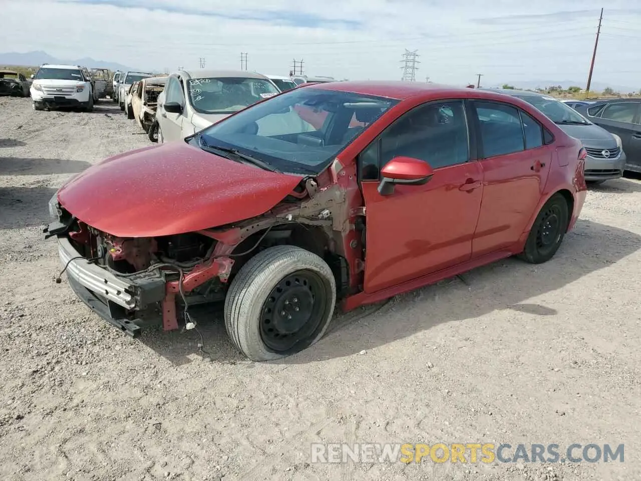 1 Photograph of a damaged car 5YFEPMAE2MP219217 TOYOTA COROLLA 2021