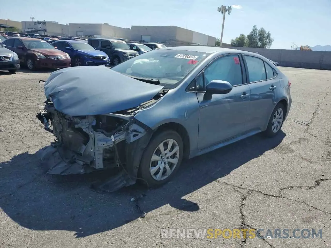 1 Photograph of a damaged car 5YFEPMAE2MP221744 TOYOTA COROLLA 2021