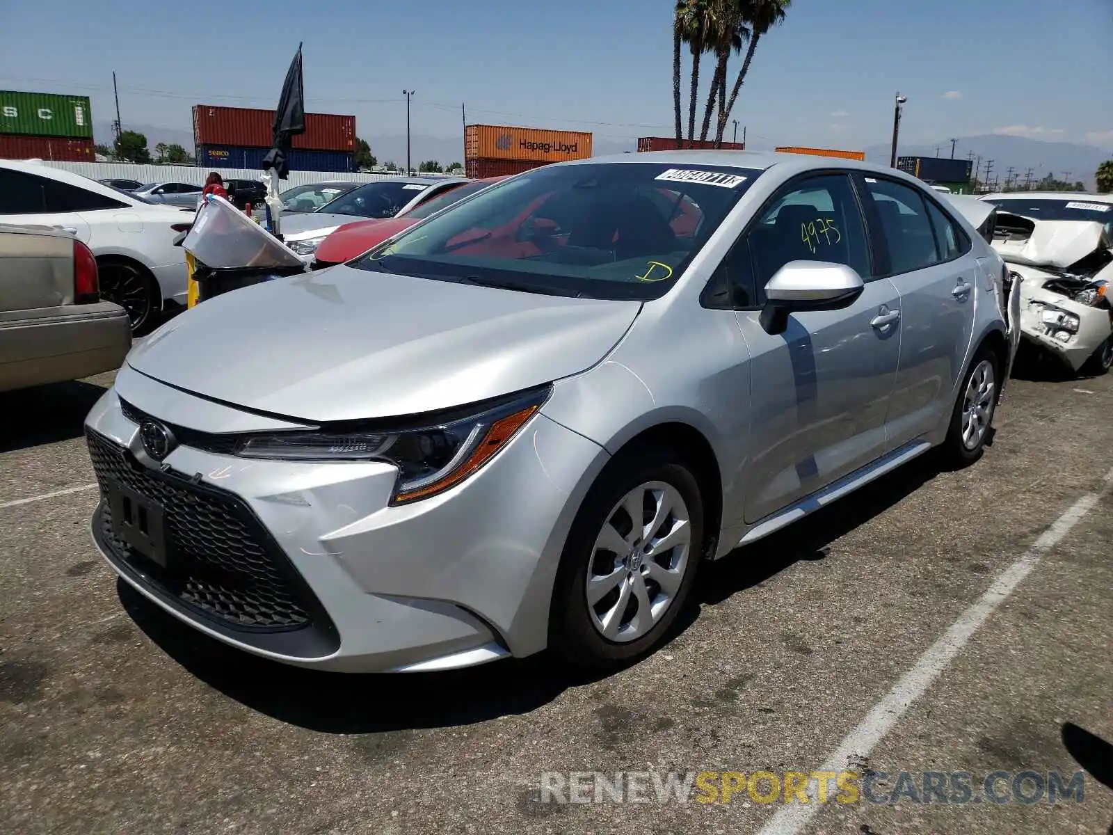 2 Photograph of a damaged car 5YFEPMAE2MP224627 TOYOTA COROLLA 2021