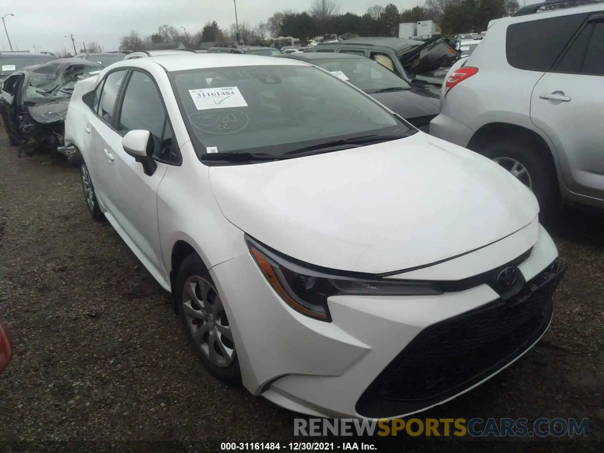 1 Photograph of a damaged car 5YFEPMAE2MP230881 TOYOTA COROLLA 2021