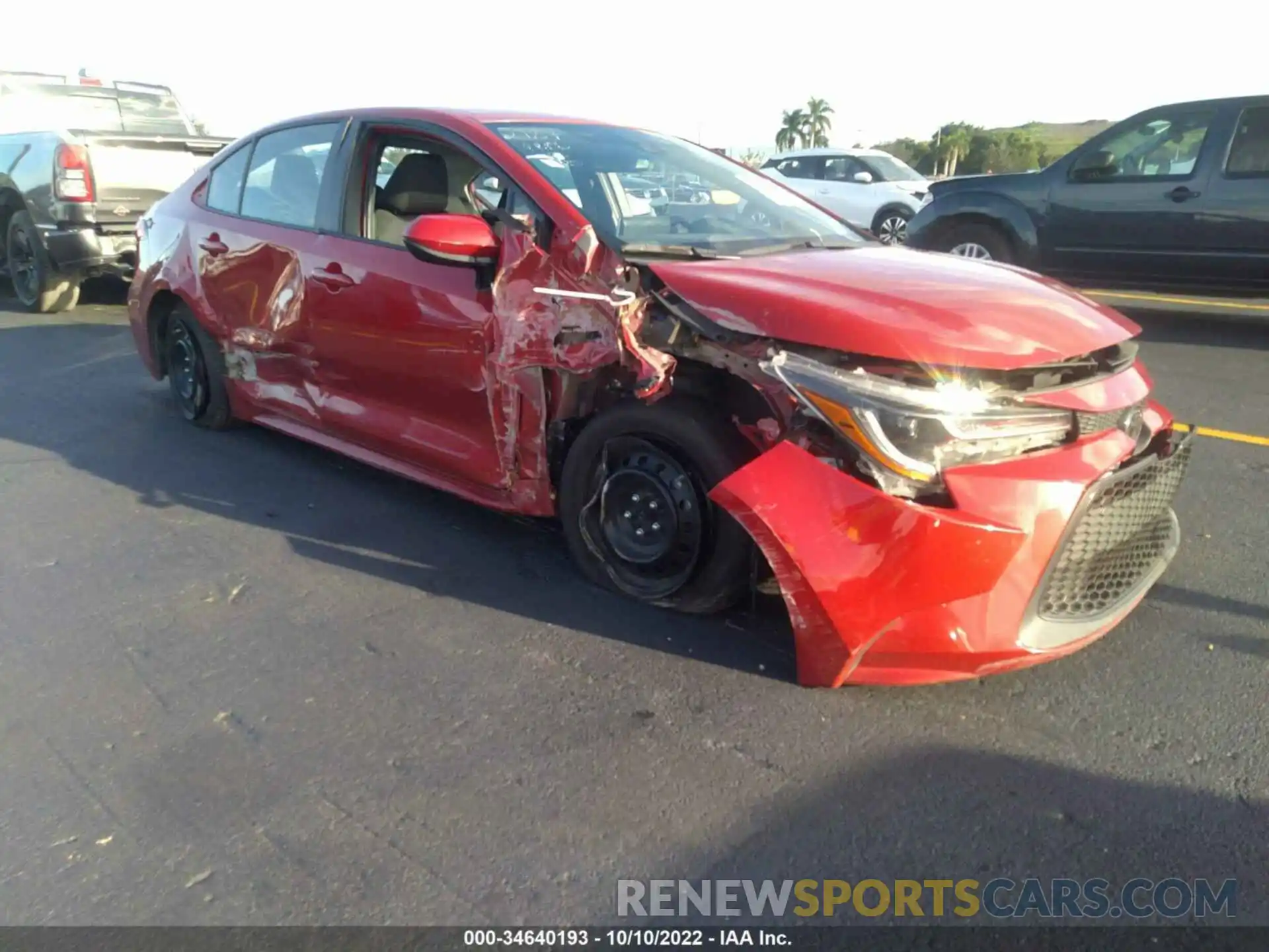 1 Photograph of a damaged car 5YFEPMAE2MP242187 TOYOTA COROLLA 2021