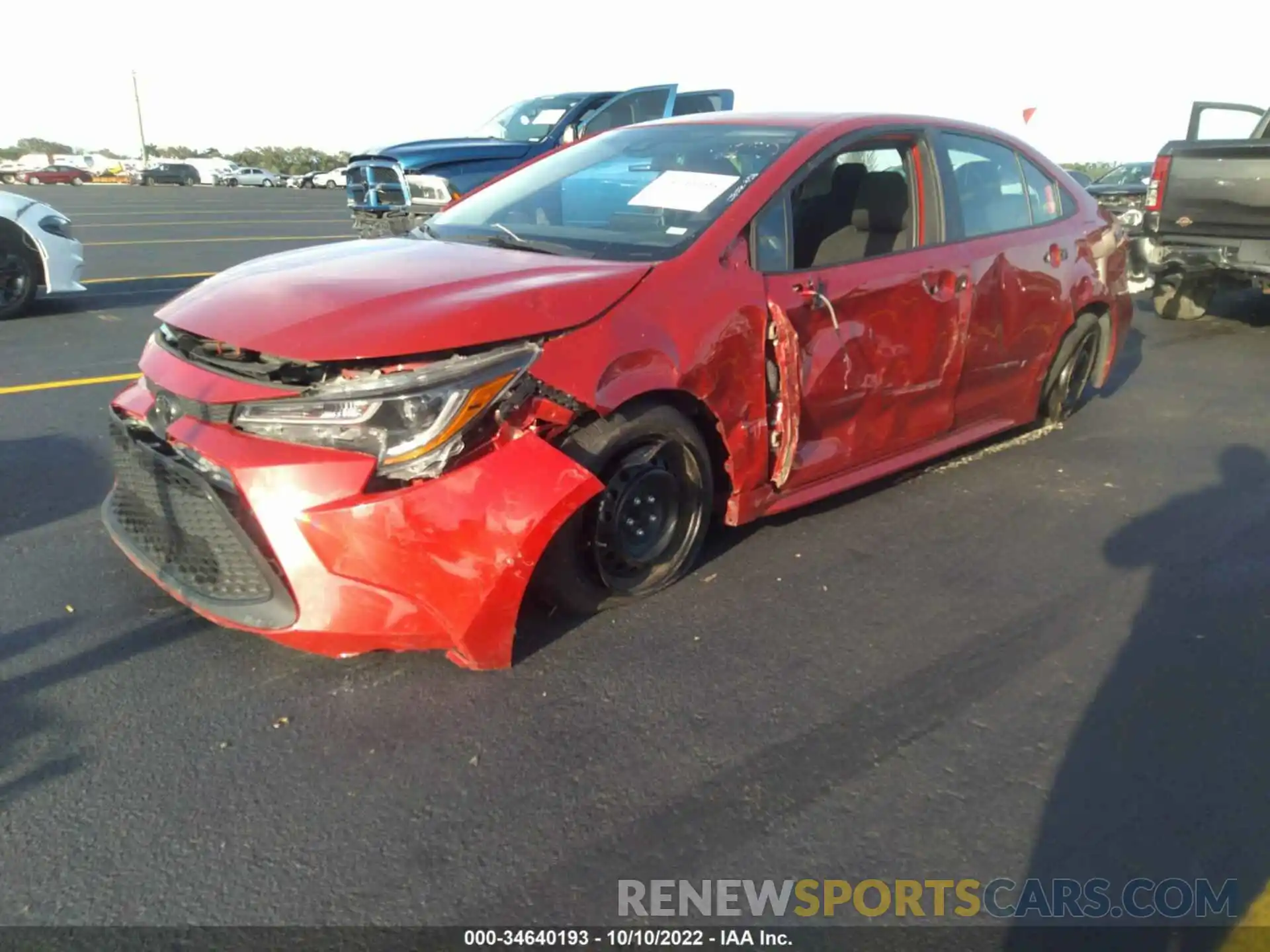 2 Photograph of a damaged car 5YFEPMAE2MP242187 TOYOTA COROLLA 2021