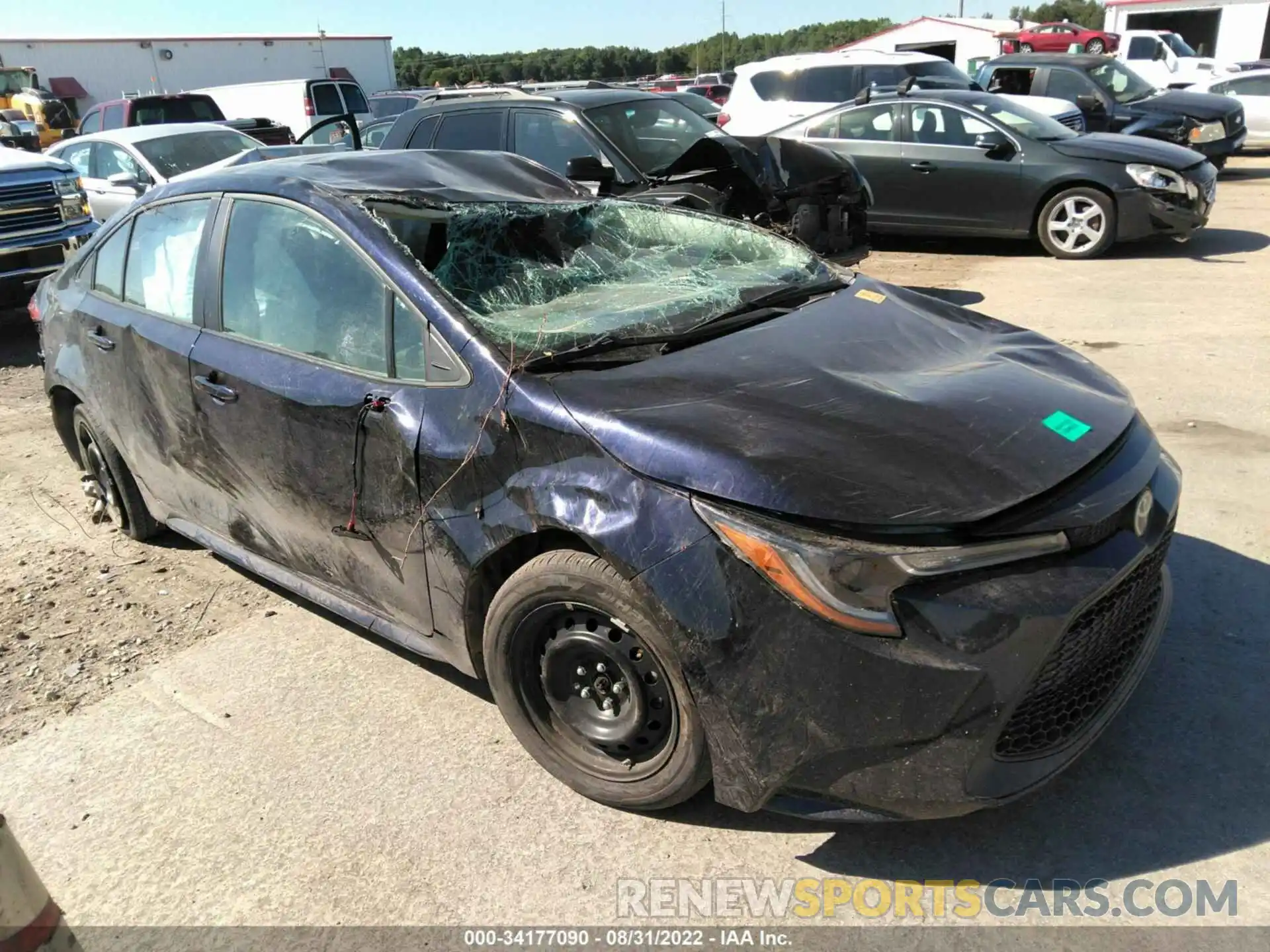 1 Photograph of a damaged car 5YFEPMAE3MP148383 TOYOTA COROLLA 2021