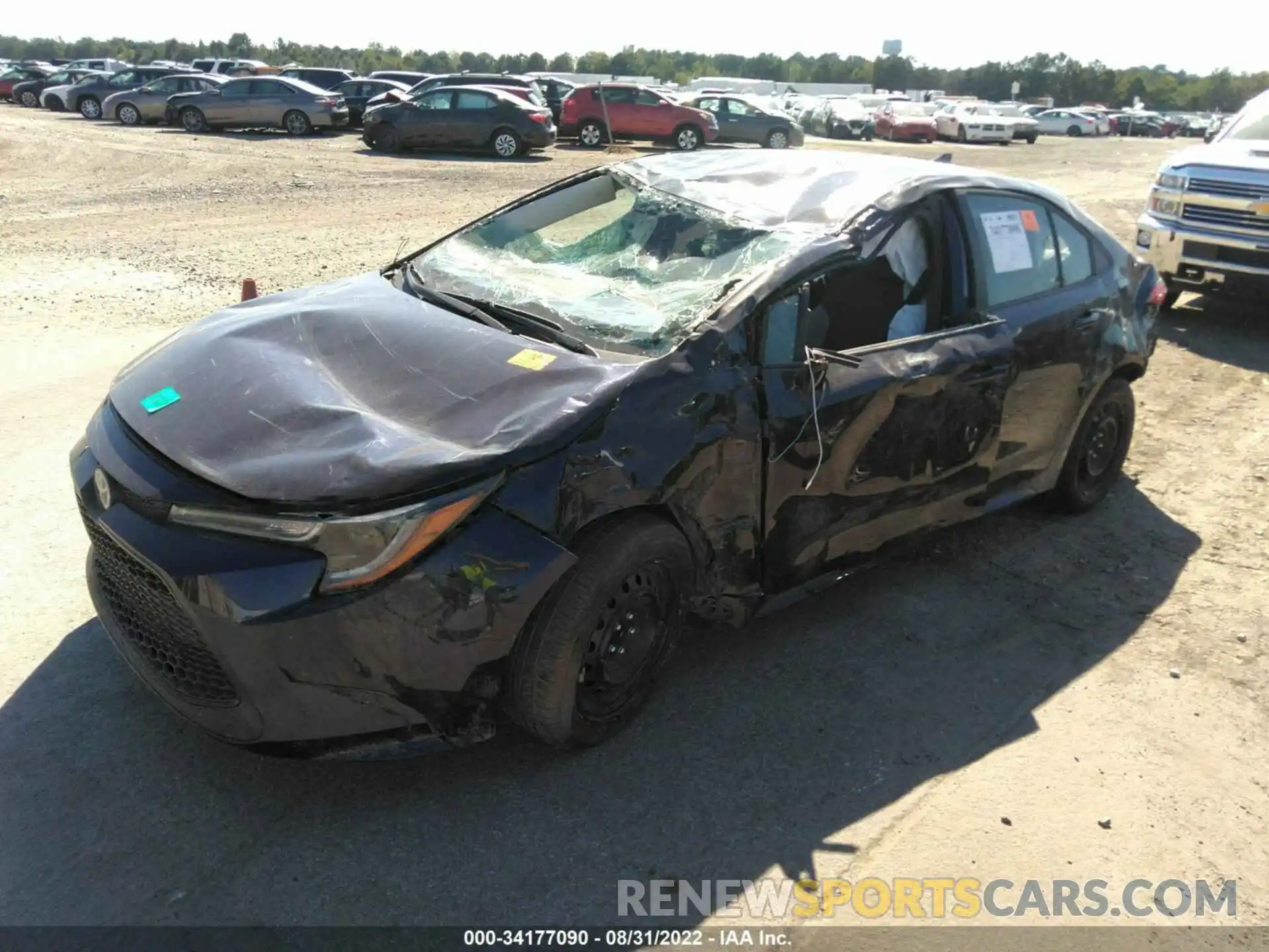 2 Photograph of a damaged car 5YFEPMAE3MP148383 TOYOTA COROLLA 2021