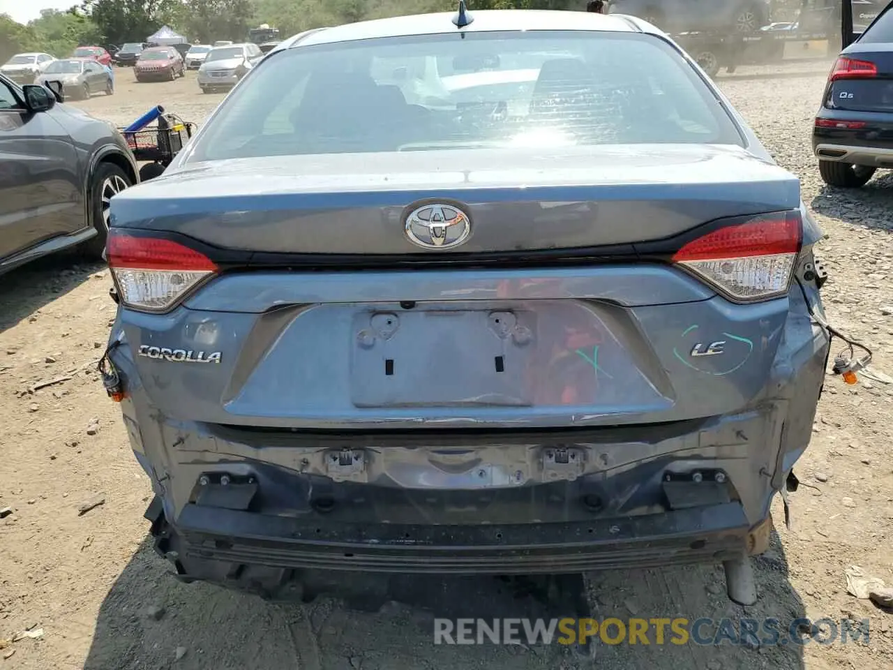 6 Photograph of a damaged car 5YFEPMAE3MP160176 TOYOTA COROLLA 2021