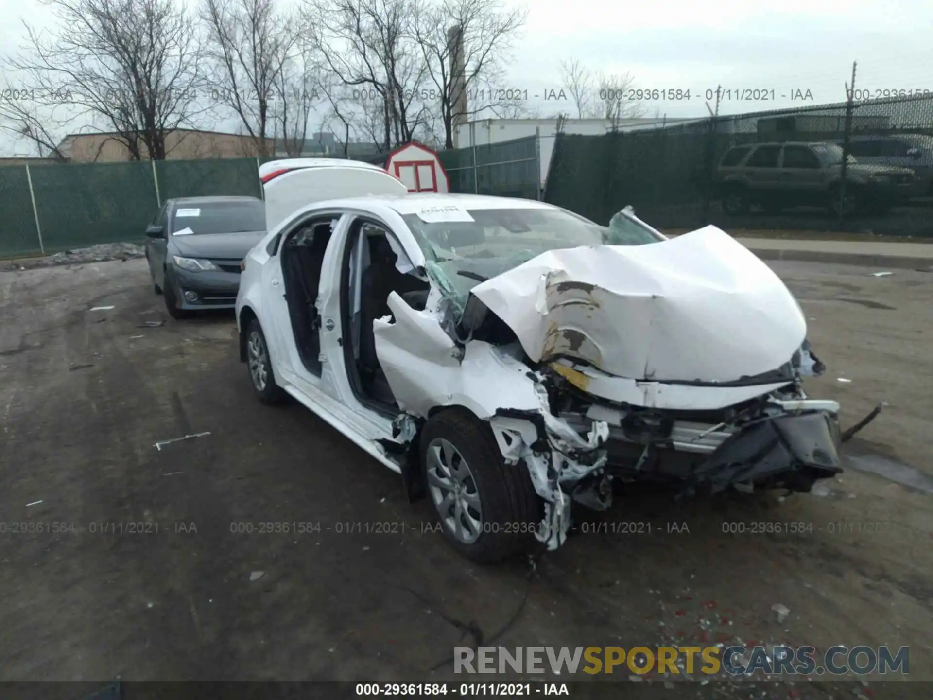 1 Photograph of a damaged car 5YFEPMAE3MP175194 TOYOTA COROLLA 2021