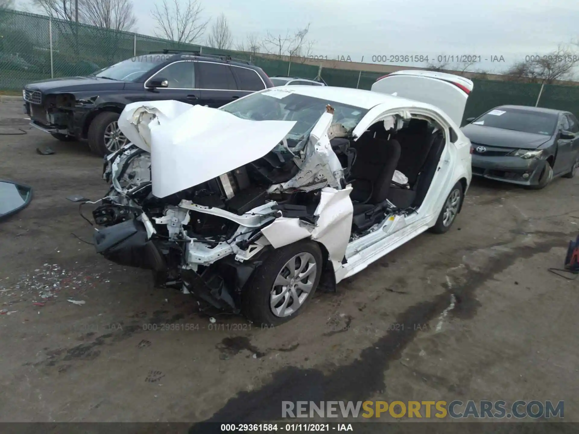 2 Photograph of a damaged car 5YFEPMAE3MP175194 TOYOTA COROLLA 2021