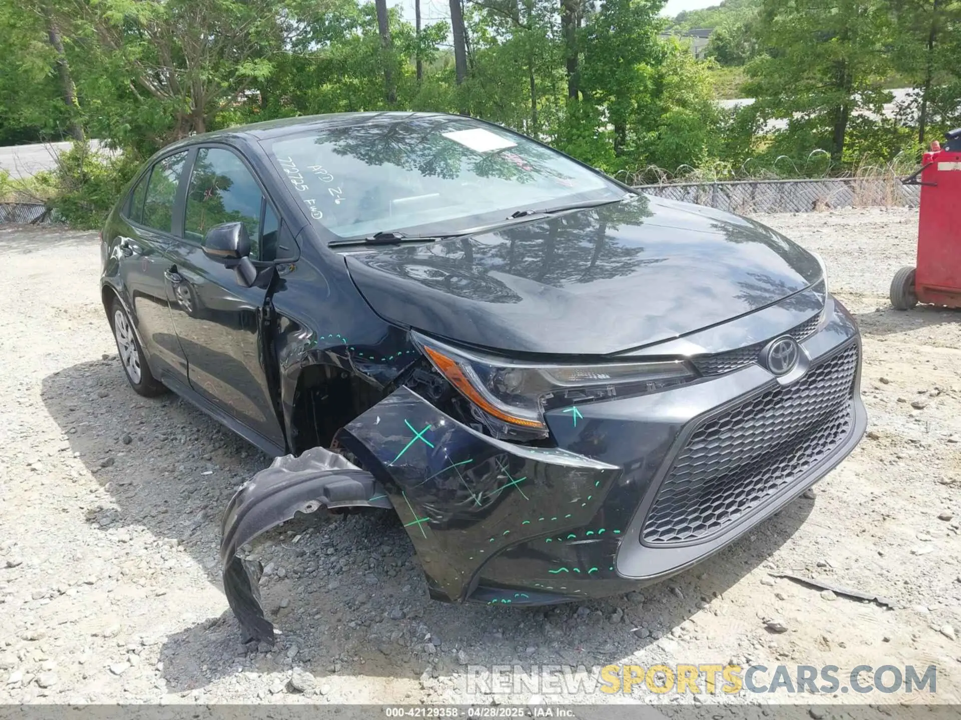1 Photograph of a damaged car 5YFEPMAE3MP178659 TOYOTA COROLLA 2021