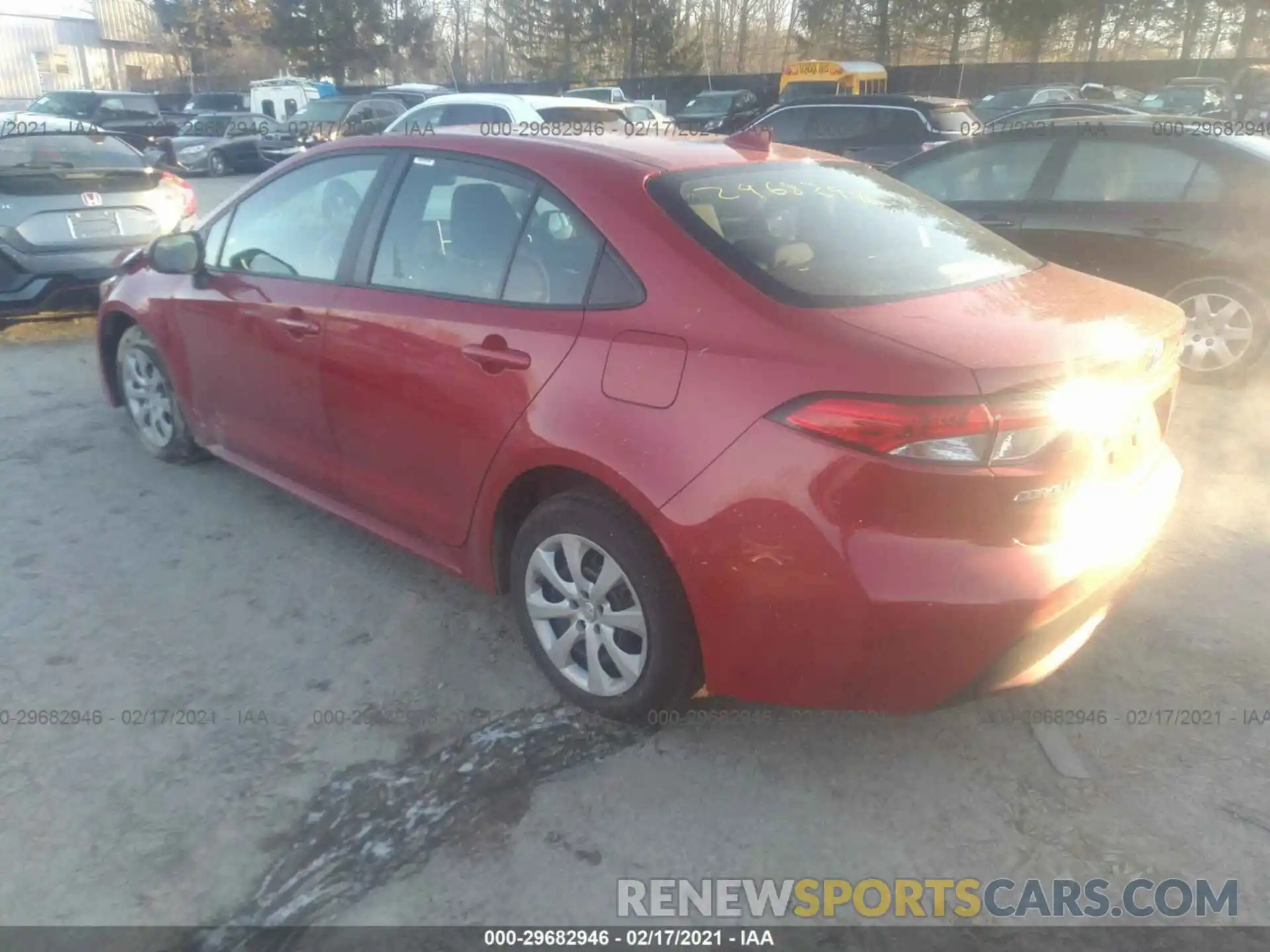 3 Photograph of a damaged car 5YFEPMAE3MP184347 TOYOTA COROLLA 2021