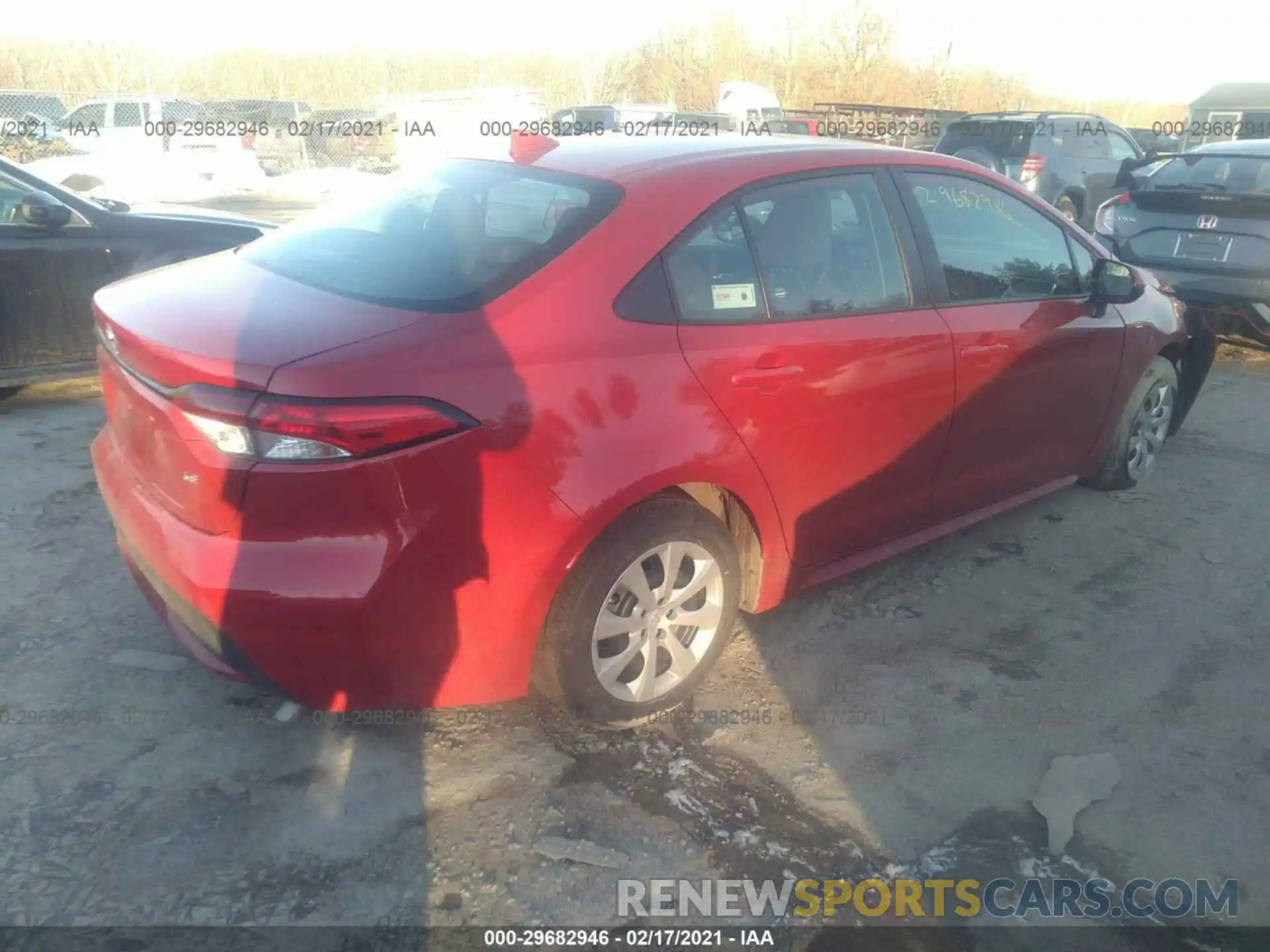 4 Photograph of a damaged car 5YFEPMAE3MP184347 TOYOTA COROLLA 2021