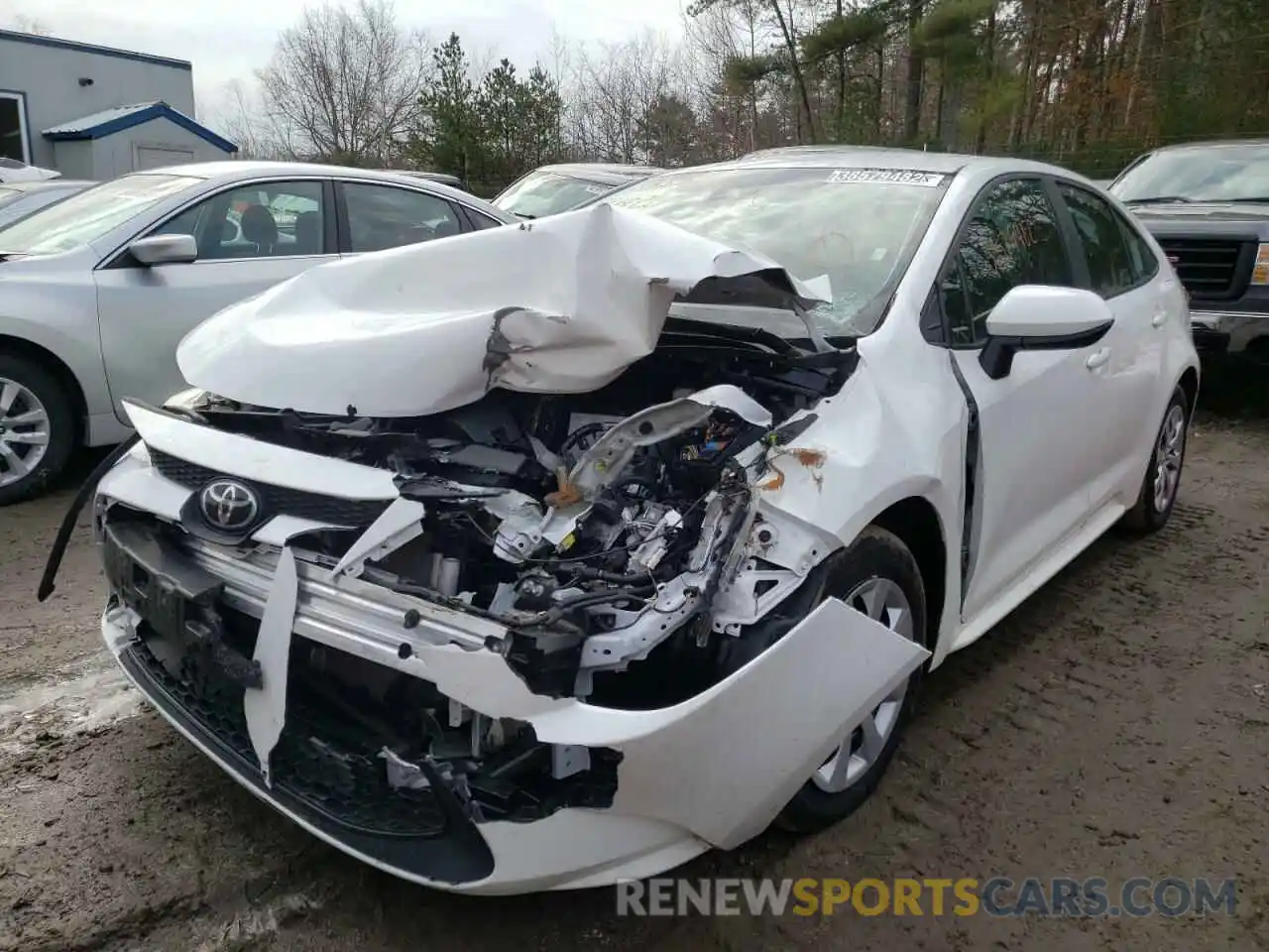 2 Photograph of a damaged car 5YFEPMAE3MP185742 TOYOTA COROLLA 2021