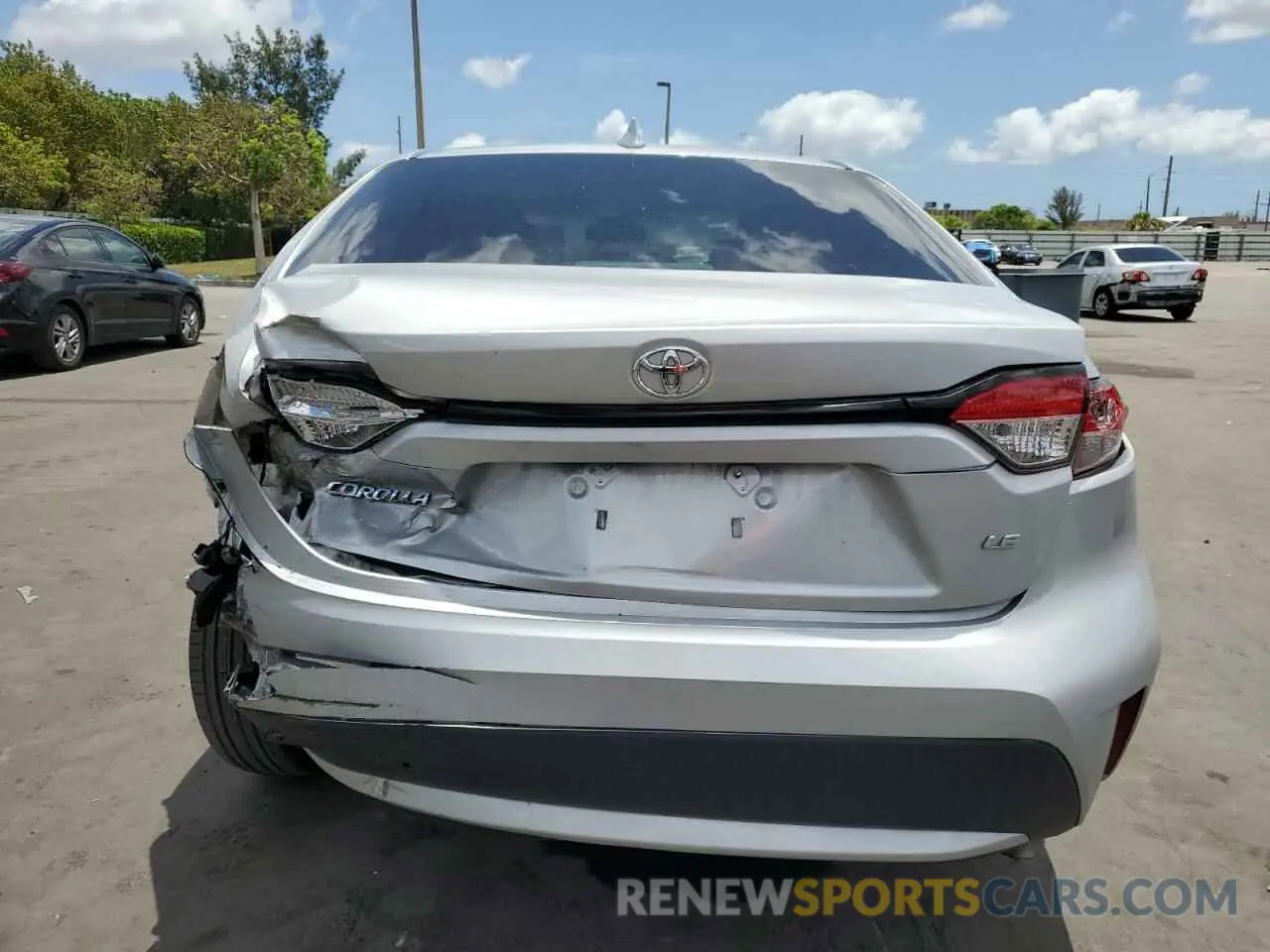 6 Photograph of a damaged car 5YFEPMAE3MP192044 TOYOTA COROLLA 2021