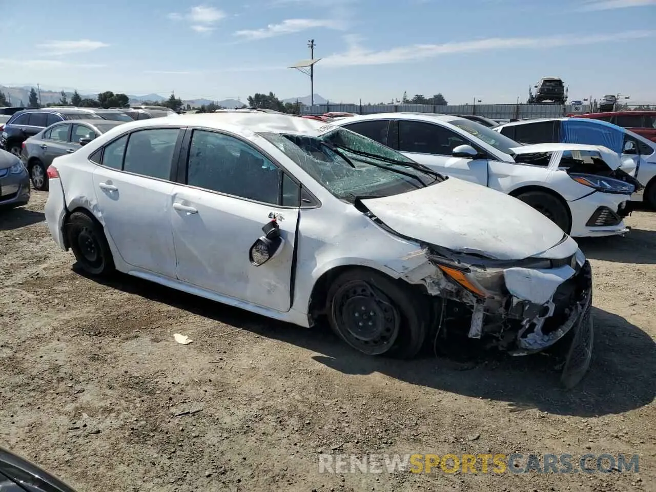 4 Photograph of a damaged car 5YFEPMAE3MP202927 TOYOTA COROLLA 2021
