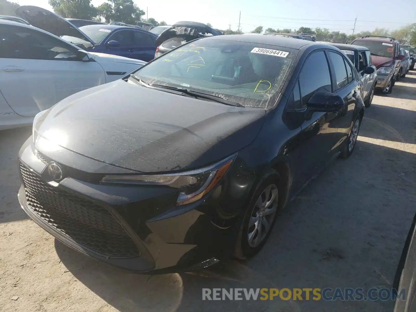 2 Photograph of a damaged car 5YFEPMAE3MP203169 TOYOTA COROLLA 2021