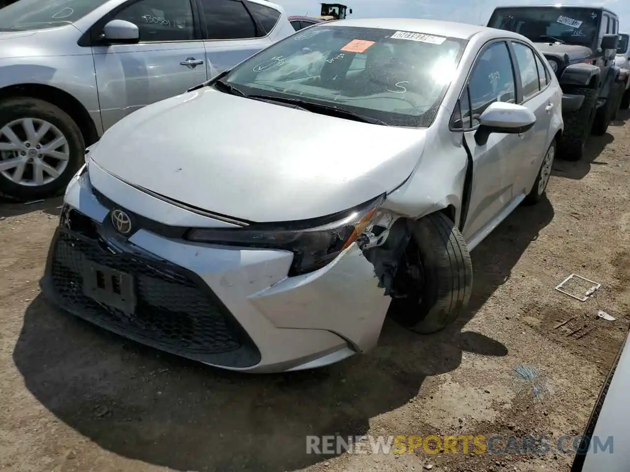 2 Photograph of a damaged car 5YFEPMAE3MP209067 TOYOTA COROLLA 2021