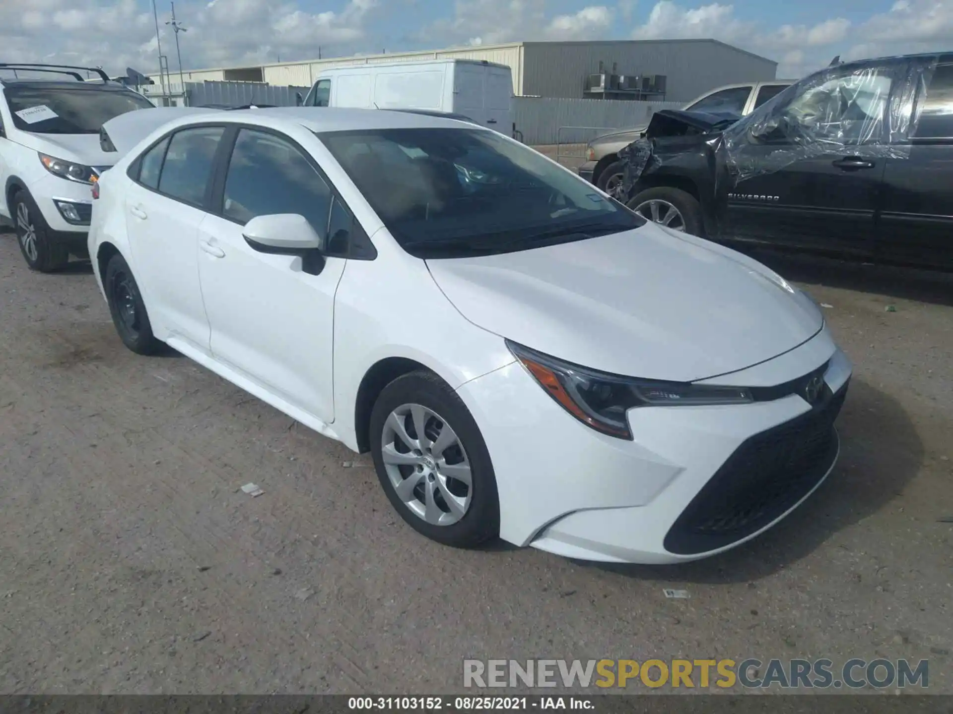 1 Photograph of a damaged car 5YFEPMAE3MP217007 TOYOTA COROLLA 2021