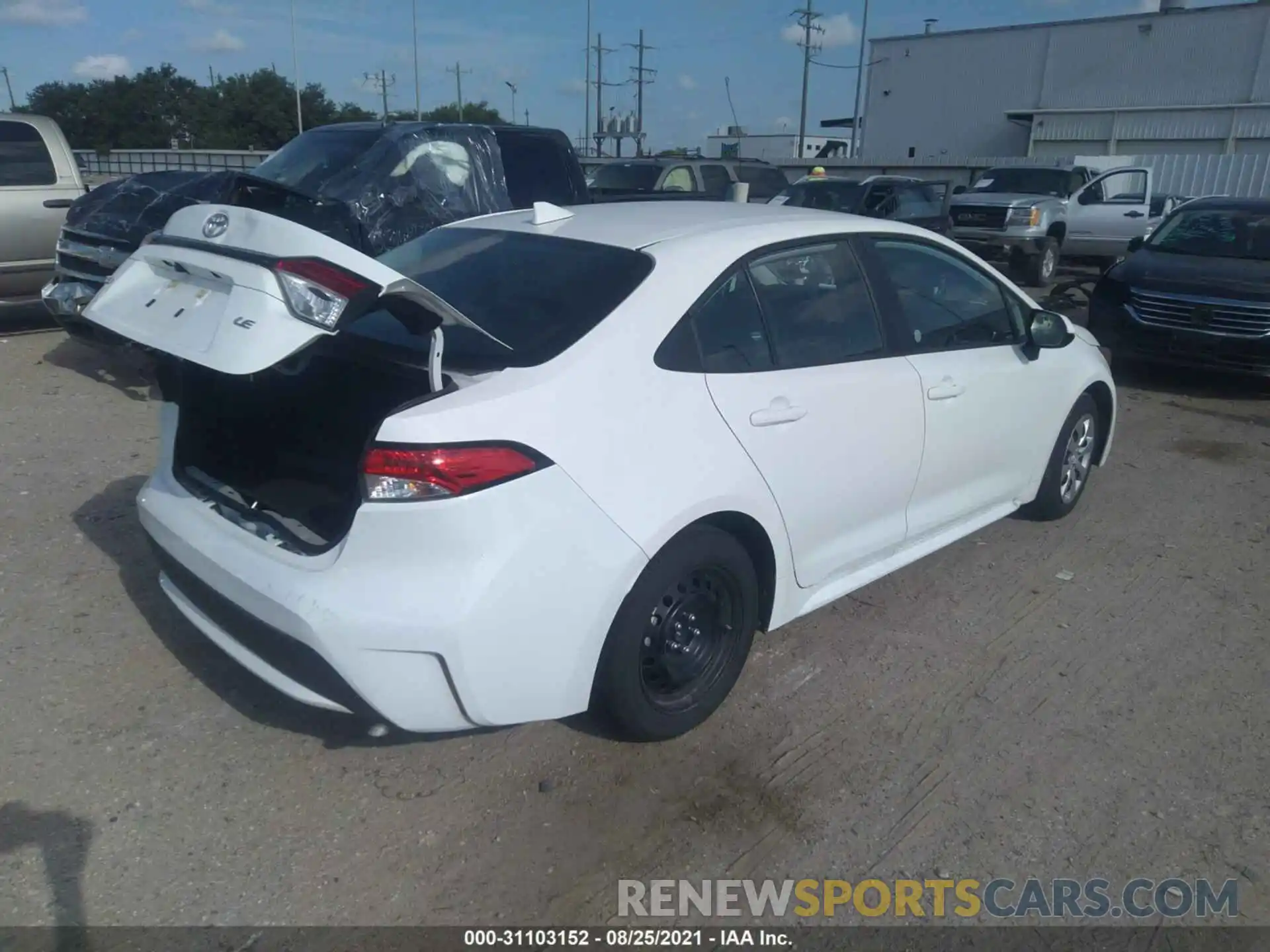 4 Photograph of a damaged car 5YFEPMAE3MP217007 TOYOTA COROLLA 2021