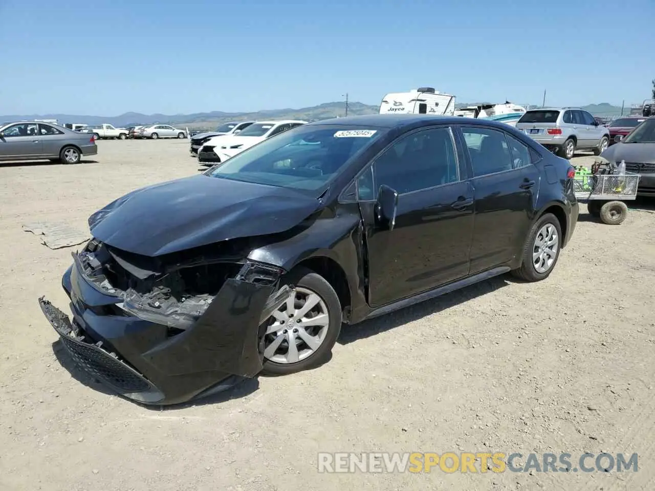 1 Photograph of a damaged car 5YFEPMAE3MP219050 TOYOTA COROLLA 2021