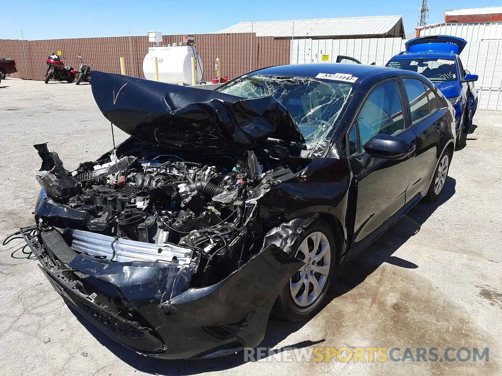 2 Photograph of a damaged car 5YFEPMAE3MP238519 TOYOTA COROLLA 2021