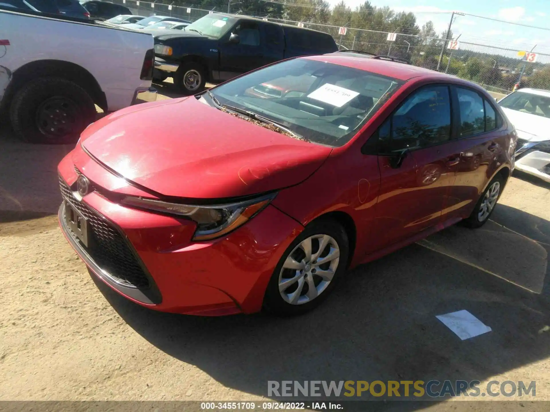 2 Photograph of a damaged car 5YFEPMAE3MP242568 TOYOTA COROLLA 2021