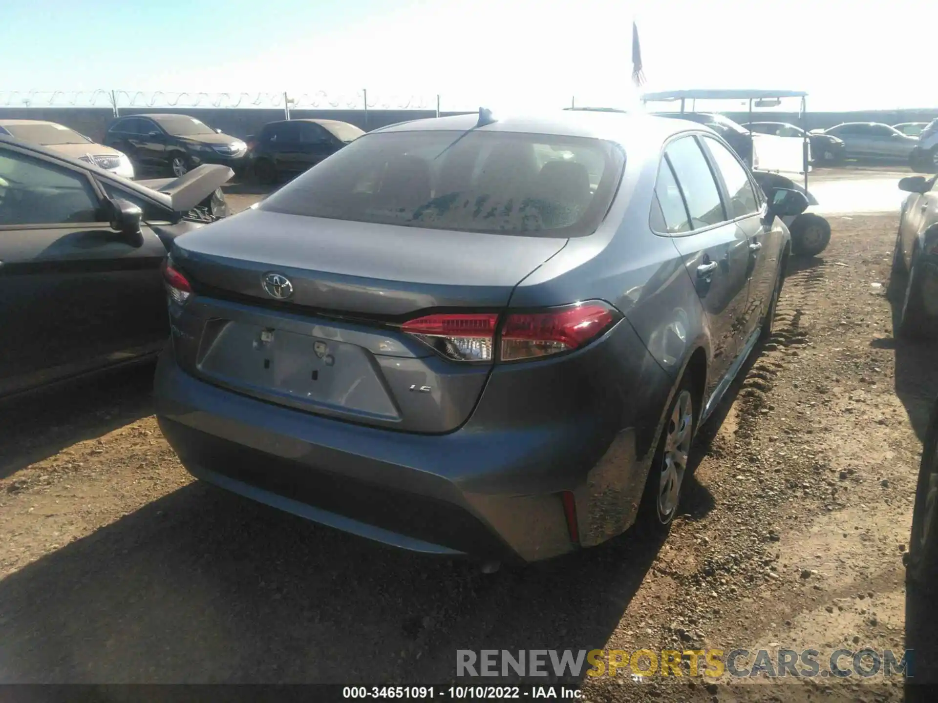 4 Photograph of a damaged car 5YFEPMAE3MP249181 TOYOTA COROLLA 2021